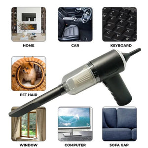 3 in 1 Portable Vacuum Cleaner – Handheld, Car & Home Cleaning, Rechargeable & Powerful Suction