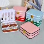 Premium lock leather jewellery organizer